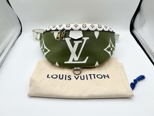 Louis Vuitton Bum Bag 2Way Fanny Pack Green White Beige
