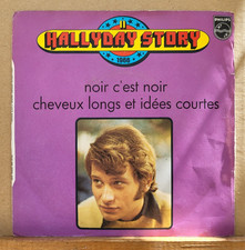 D - Johnny Hallyday STORY N° 11  Noir C'est Noir  SP 45T 1974 Code N Listing