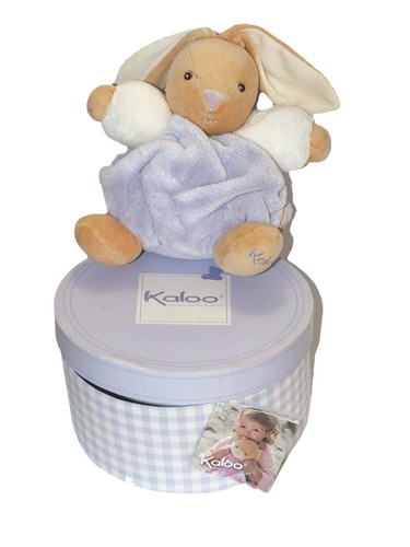 Doudou lapin mauve plume kaloo - doudou,