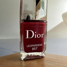 Dior Vernis Gel Nail Polish  857 Leopardess Wine/Red Full Size .33oz/10ml- New