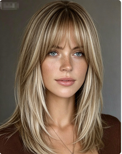 Ash blonde ombre layered lace - ash,
