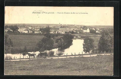 Cpa faverney vue gènèrale - faverney,,