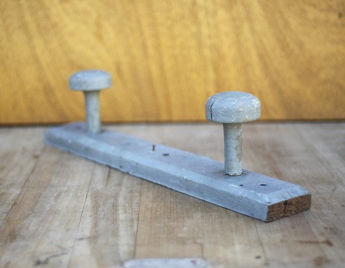 Vintage wall coat rack wooden - wall,