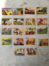 Lot of 18 old images CHOCOLATE MENIER / FABLES JEAN DE LA FONTAINE