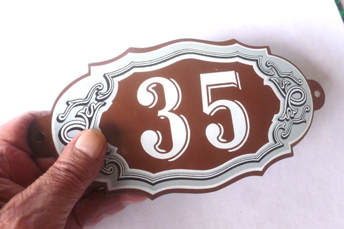 Plaque émaillée numéro - plaque,