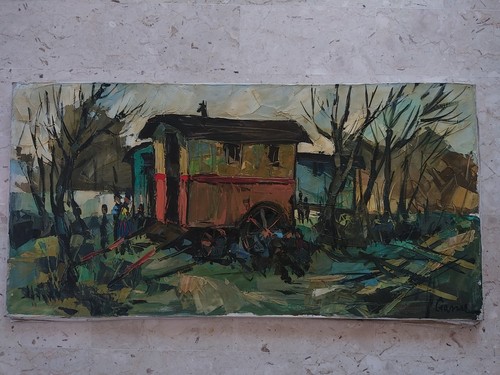 Huile sur toile signée - , de
