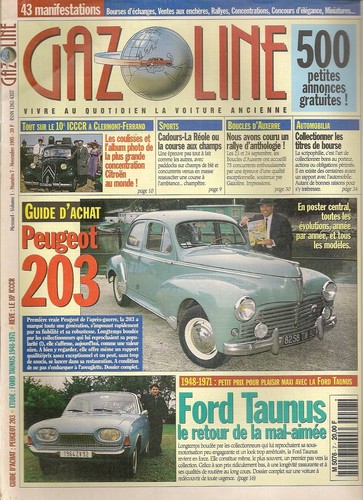 Gazoline numero collector - gazoline,