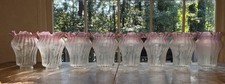 VIANNE Art Nouveau Cranberry Glass Lamp Shade 2” Fitter Signed PRICE PER PIECE
