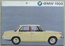 BMW 1500 Car Sales Brochure Sept 1964 #W270 e 55 9.64