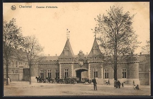 Cpa charleroi caserne - cpa,