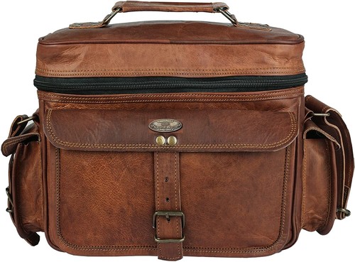 Sac cuir messenger - en, 12"