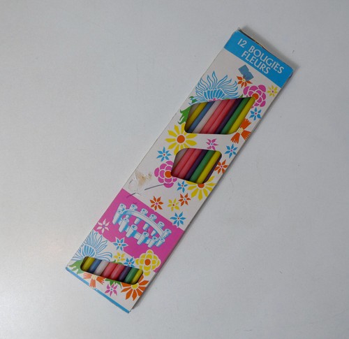 Bougies fleurs vintage - 12,
