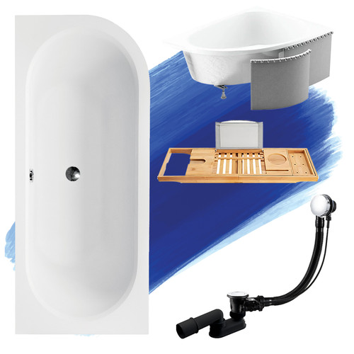 Baignoire angle avita 180x80 - d'angle,