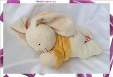 Doudou Peluche Lapin Couché