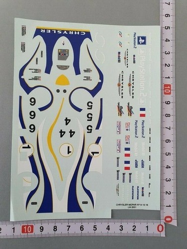 Decals chrysler mopar 14 - decals, 1/43