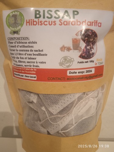 Tisane fleurs hibiscus - tisane, d'hibiscus
