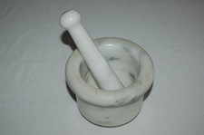 Mortier ancien 9 cm en marbre