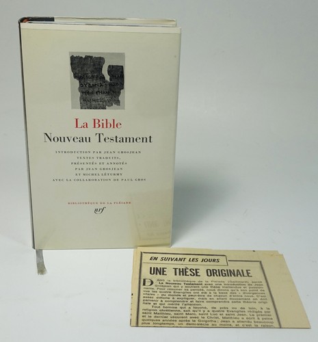 Bible nouveau testament - la,