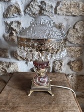 Lampe Verre Et Laiton