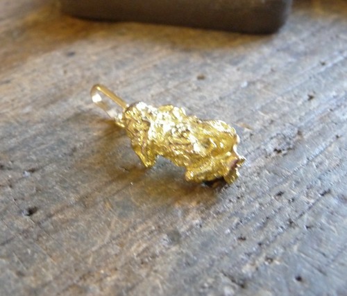 Pendentif massif pépite - , or