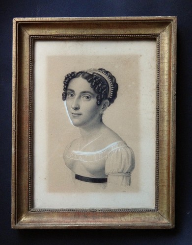 Dessin portrait femme - dessin, de