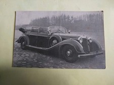 CPA WW2 Voiture Militaire Allemande Parade Officiers Exposition De Trophées