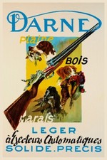 Chasse, Chasseurs, Fusil DARNE - POSTER HQ 40x60cm d'une AFFICHE VINTAGE
