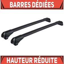 Alu Noir Barres de toit pour Opel Meriva 2 II B MPV ab 10 Points de fixation C8