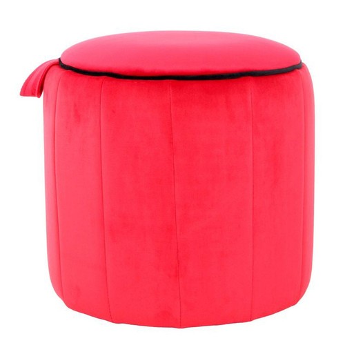 Pouf rond velours reese - rond,