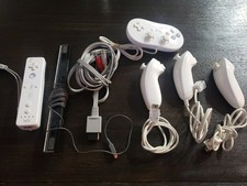 2 OEM Nintendo Wii Controller White w/3 Joysticks, Motion Sensor 