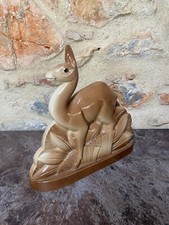 Sculpture Lama Charles Lemanceau Faience ST Clément France Art Déco 1930