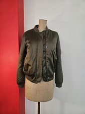 Hugo Boss Bomber Blouson Jacket Olive Green Birds Embroidery Size DE 34  XS-S