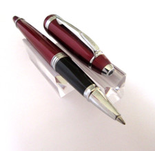 MAGNIFIQUE STYLO ROLLER BILLE DE PRESTIGE CROSS BORDEAUX NEUF DE STOCK A207