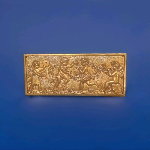 Ancienne plaque bronze - ancienne,
