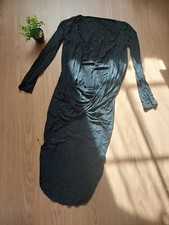 ♡Blouse/tunique/robe Cache Coeur Drapé Noir T36 TBE ♡