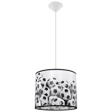 Suspension PVC Blanc noir E27