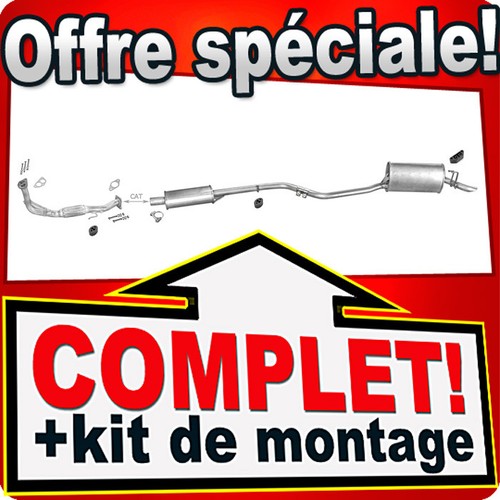 échappement pour fiat - pour, punto