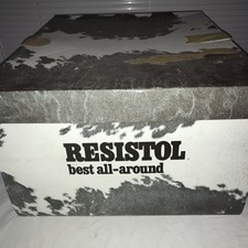 Vintage Resistol 20X Beaver Felt 77 Black Gold Western Cowboy! 6 7/8! In Box!