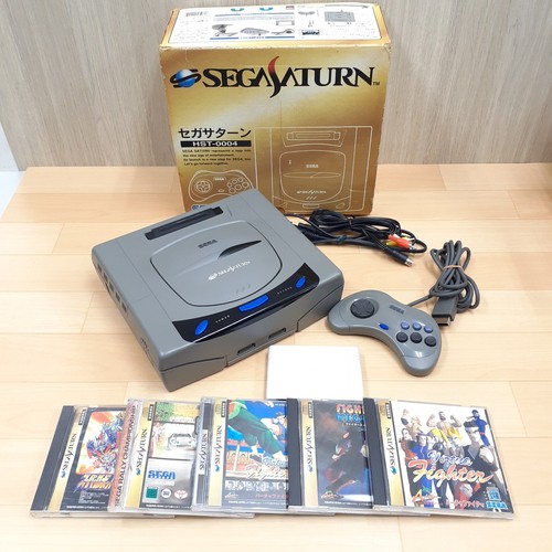 Console sega saturn grise - console,