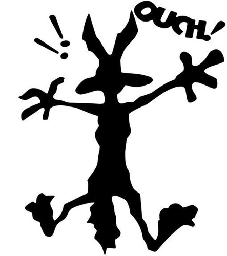 Sticker coyote bipi - -bip,, pour