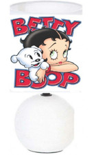 Lampe de chevet Betty Boop. Céramique blanche Personnage Betty Boop 