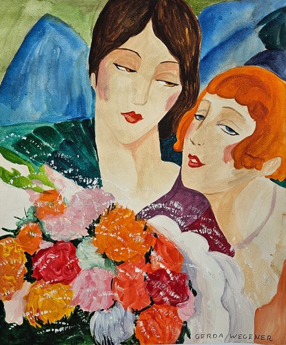 Tableau ancien signé gerda - signé,