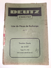 TRACTEUR CATALOGUE PIECES DE