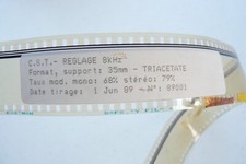 Mire de réglage CST son 8 kHz mono et stéréo 8000 Hz pour projecteur 35 mm