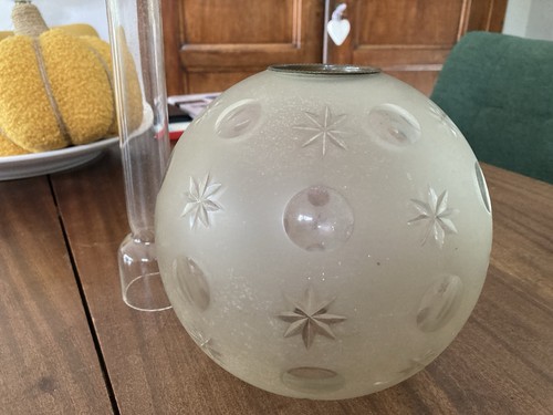 Globe lampe pétrole décor - à,