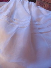 OLD ECRU COTTON VEIL SKIRT SKIRT SIZE 64 CM 1930
