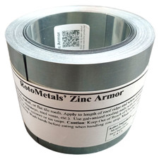 Zinc Armor - 2.5" Wide Zinc Strip, 1-roll of 50 Feet Made in USA
