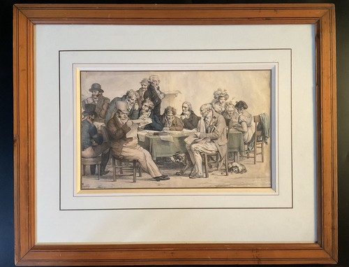 Lithographie colorée 19th - lithographie,