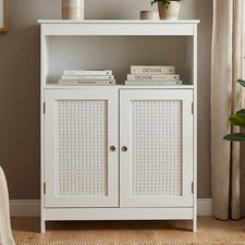 Étagère sur pied blanche