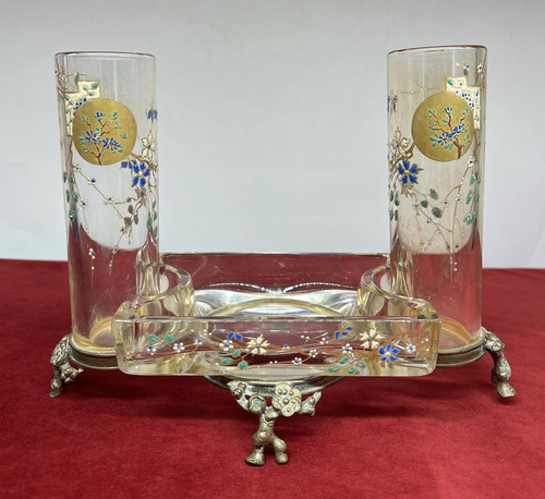Baccarat enamelled glass - baccarat,